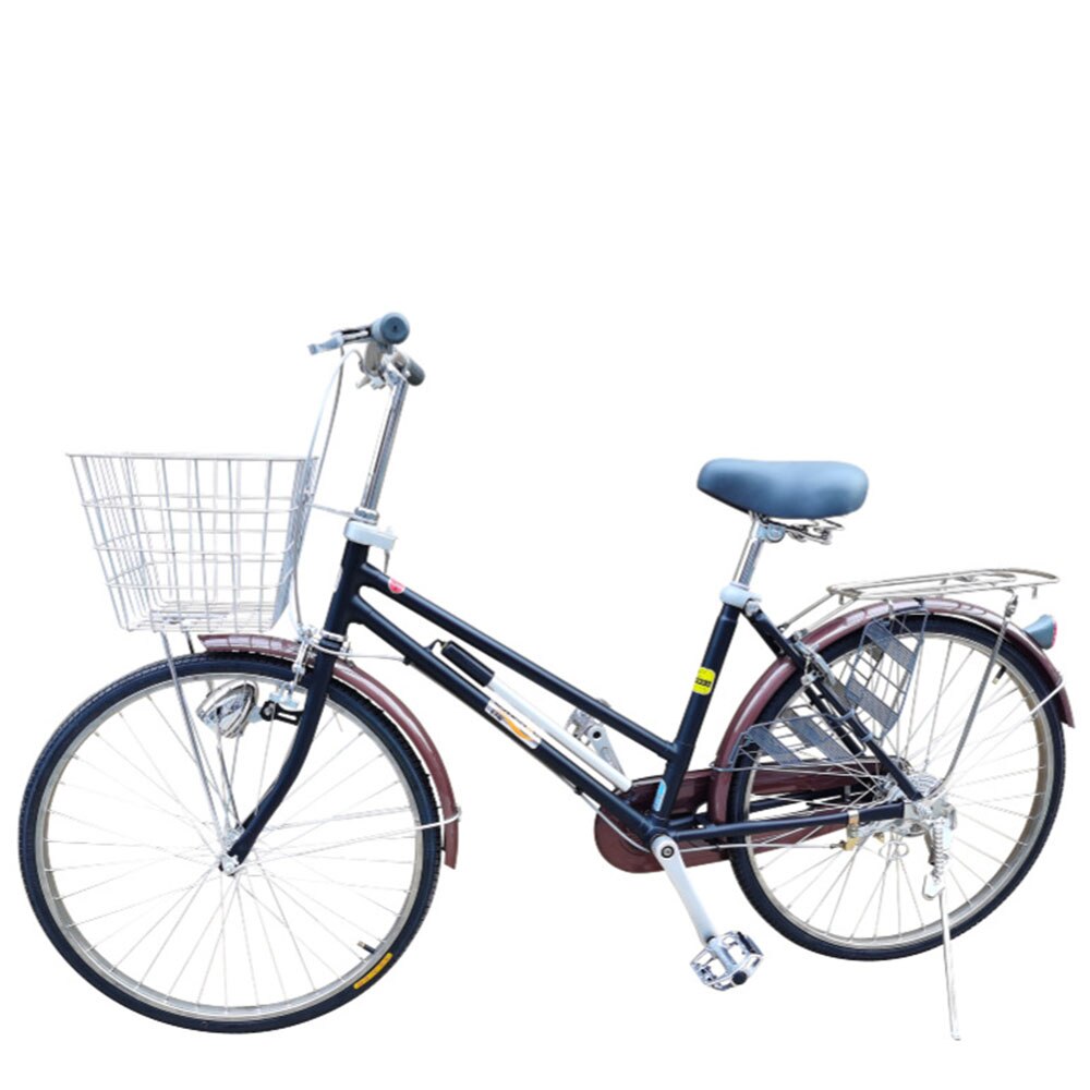 26 인치 일본 공주 자전거 도시 빛 통근 스쿠터, 가변 속도 꽃 드럼 발전 램프 자전거